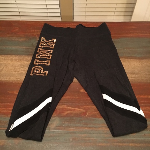 PINK Victoria's Secret Pants - Gold Sequin Victoria Secret Leggings